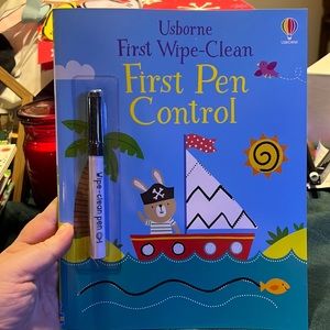 Usborne first wipe clean First Pen control book brand new